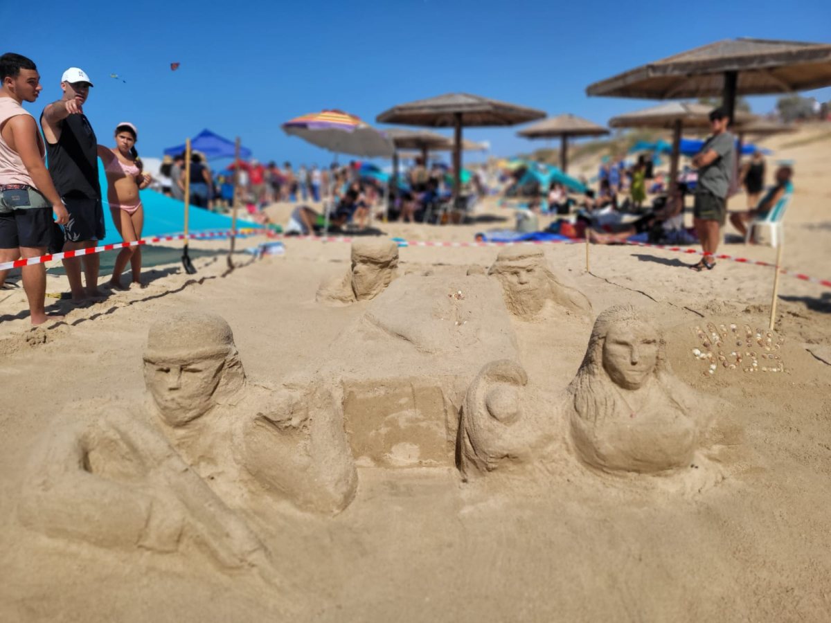 פסטיבל תחרות פיסול בחוף בגן הלאומי חוף פלמחים סוכות 2022 - אייל מיטרני רשות הטבע והגנים