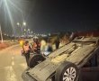 נקלע לתאונה באשדוד והתהפך; שלושה נפגעו